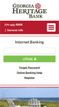 Mobile Screenshot of georgiaheritagebank.com